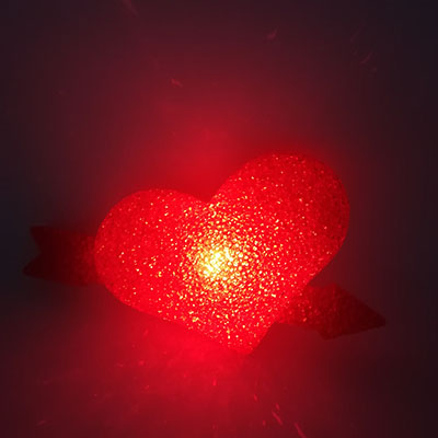 Heart With Raw LED Light