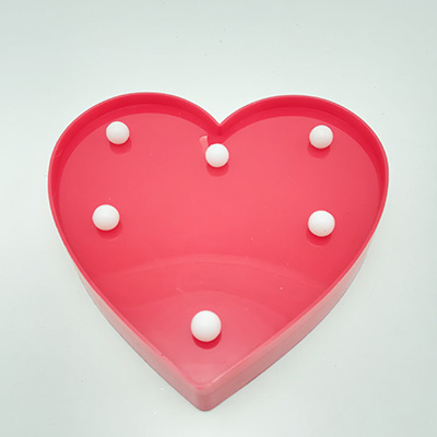 Heart Shape Wall Hanging 6LED Light