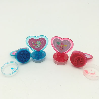 4PK Heart Shape Mini Stamps