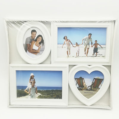 4PK Different Shape Wall Hanging Picture Frame Set