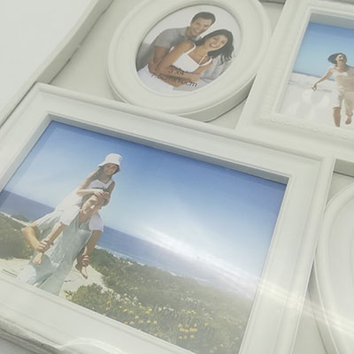 4PK Different Shape Wall Hanging Picture Frame Set