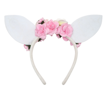 Floral Bunny Ears Headband