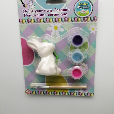 ceramic easter painting bunny 