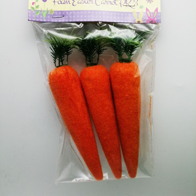 foam easter carrot with grass