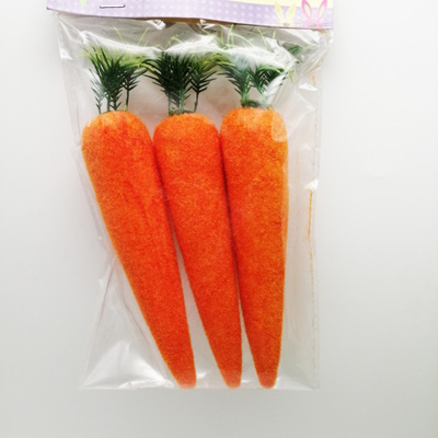 foam easter carrot with grass
