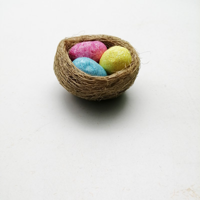 easter nest with egg