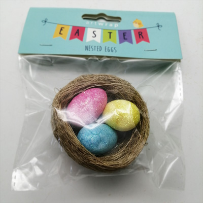 easter nest with egg