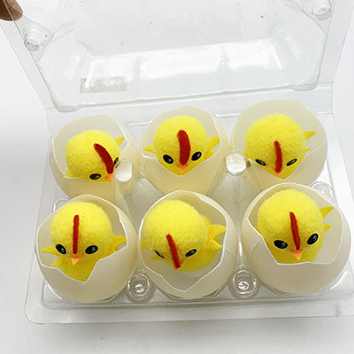 6pcs Easter Hatch Chick In Egg