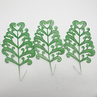 3pcs Gliter Easter Leaves