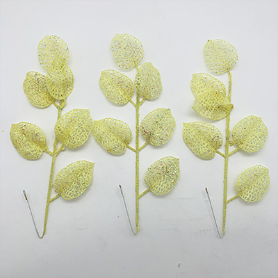 3pcs Gliter Easter Leaves