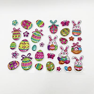 Easter Bubble Foil Stickers