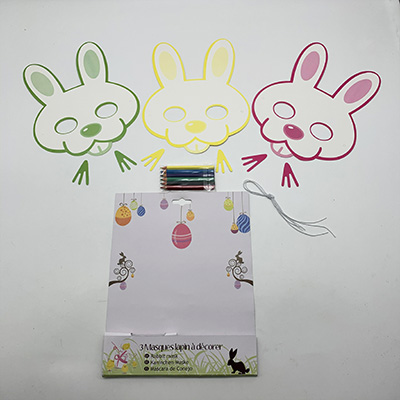 3pcs Paer Rabbit Mask Drawing Set
