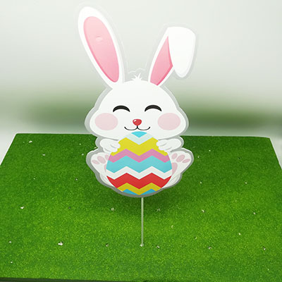 Easter Bunny Yard Signs Outdoor Lawn Decorations