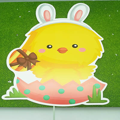 Easter Chick Yard Signs Outdoor Lawn Decorations