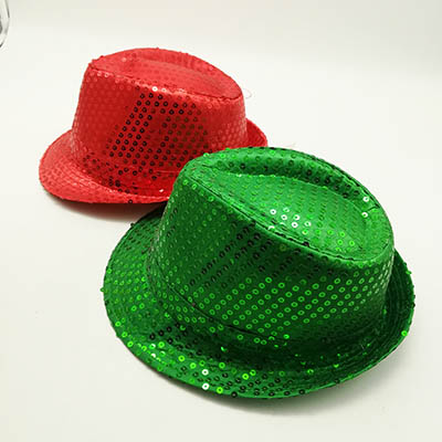 Sequin Fedora Hat Jazz Caps