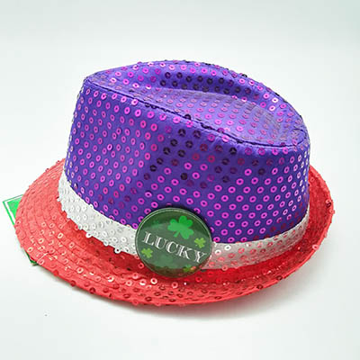 Sequin Fedora Hat Jazz Caps