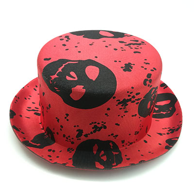 Party Bowler Hat With Skull Design