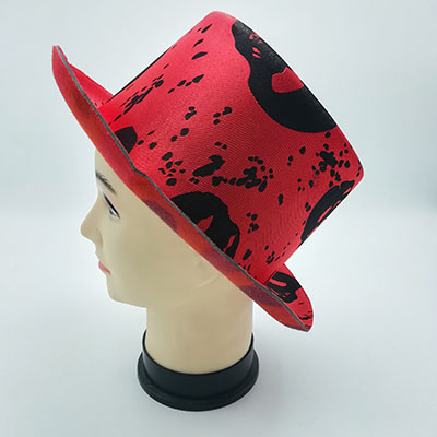 Party Bowler Hat With Skull Design