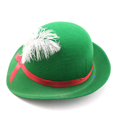 Green Saint Patrick's Day Cap With Feather