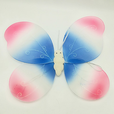 Girls Gradient Ramp Butterfly Wings  Party Dress