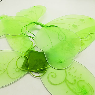 Girls  Butterfly Green Wings For Party Dress 