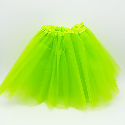 Girls Green Tutu Gauzy Skirt For Party Dress
