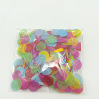 Colorful paper confeti