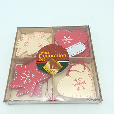 12pk XMAS Wooden Hanging Kit