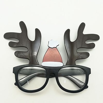 Santa Deer Glasses 