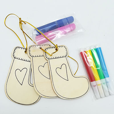 3pk XMAS Wooden Drawing set