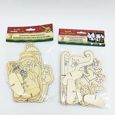 Santa Wooden Drawing Set