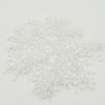 6pk Plastic Snowflake