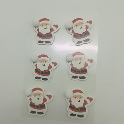 3D Paper Sticker Santa/Deer