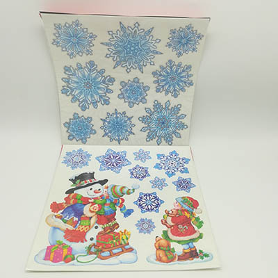 XMAS Glitter PVC Sticker