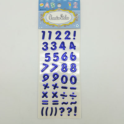 Number Balloon Sticker