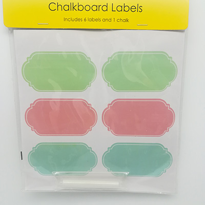 Label Sticker With Chalk