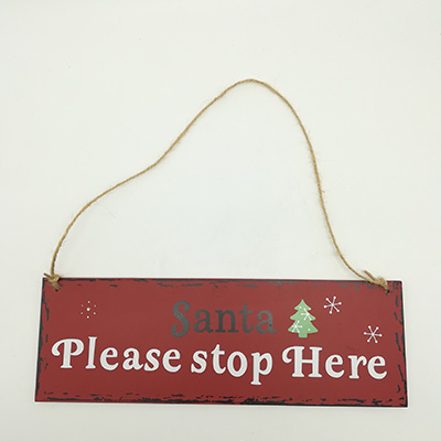 XMAS Santa Stop Sign