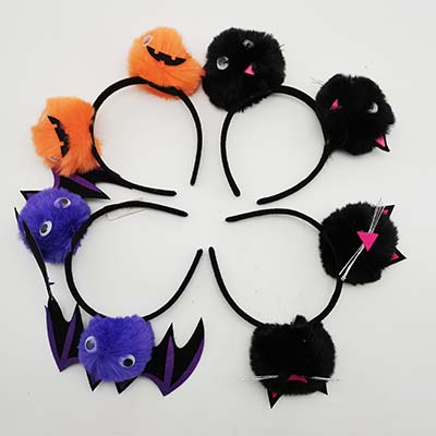 Halloween Pompon Headband