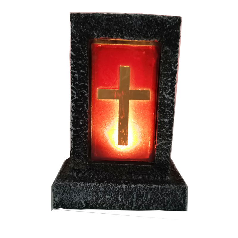 solar led cross, solar grave light