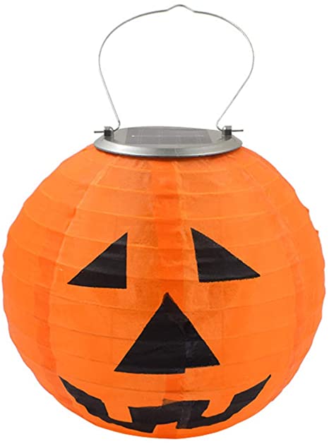 solar pumpkin lantern