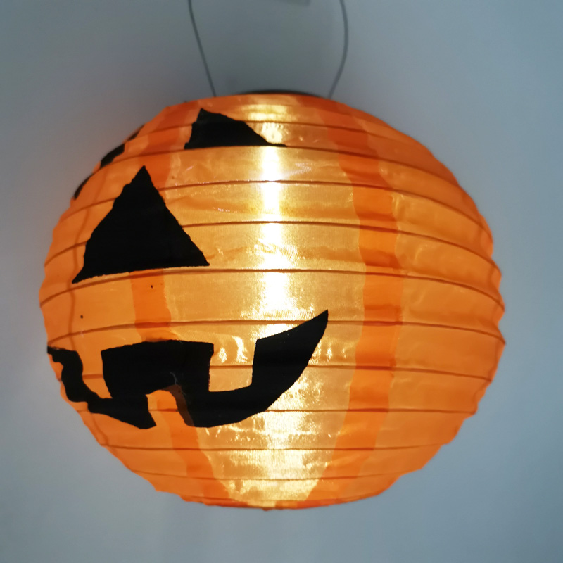 solar pumpkin lantern