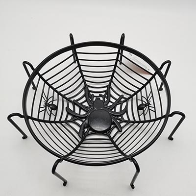 Spider Web Plastic Basket With Legs