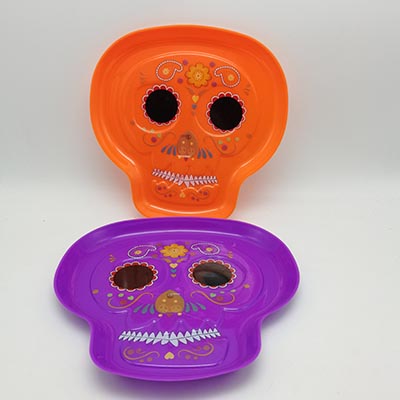 Halloween Plastic Skull Dishes