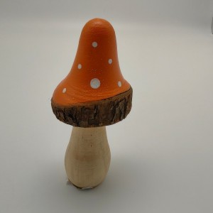 Autumn white-Spotted Wooden Mushroom