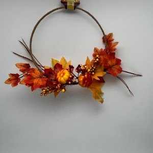 Autumn Decoration,Maple Leaf Wreath 