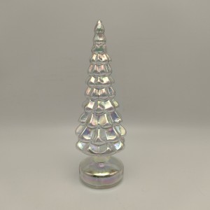 Iridescent Bubble Tiered Plastic Lighted Christmas Tree
