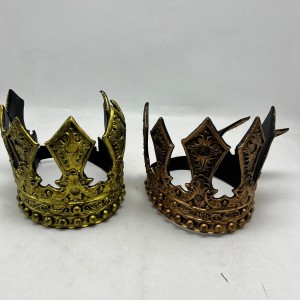 Vintage Embossed King Crowns for Halloween